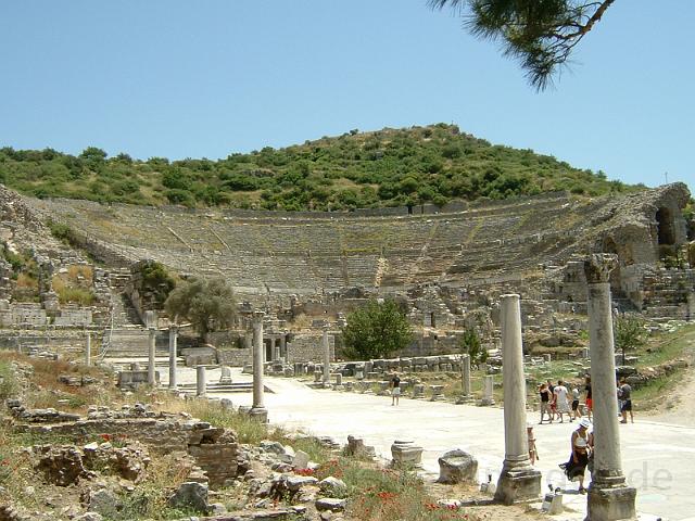 056 Ephesus The Theater and The Arkadiane.JPG